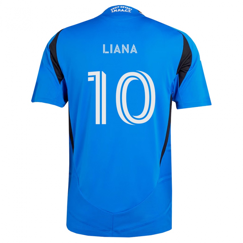 נשים Tarasco Liana #10 כחול לבן שחור ג'רזי ביתית 2026/27 חולצה קצרה