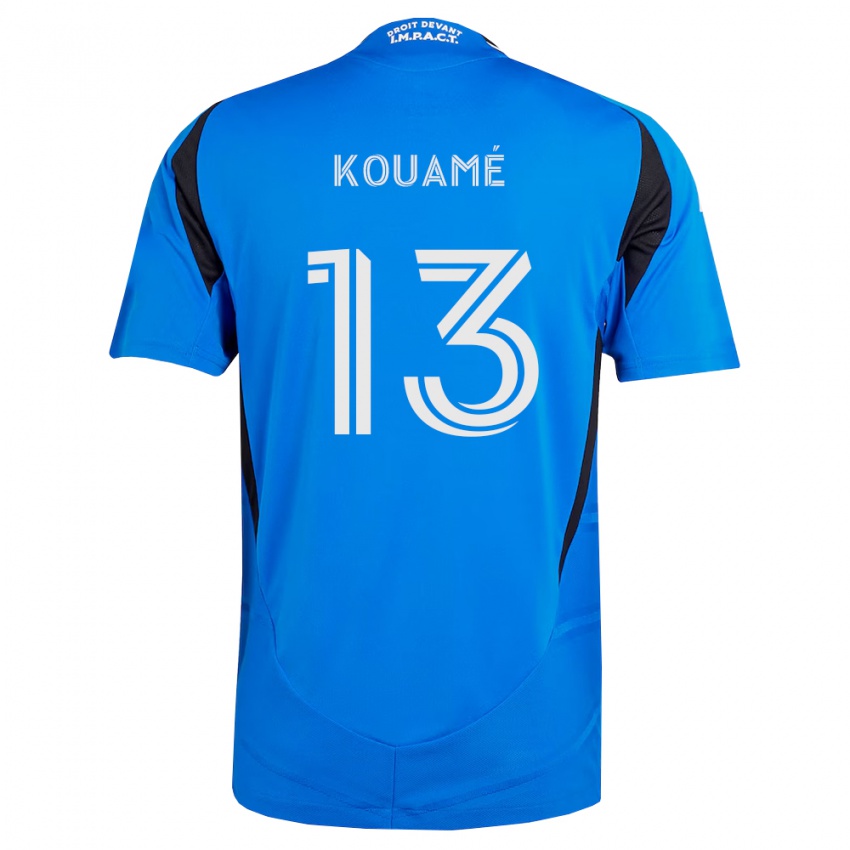 נשים Rafael Kouamé #13 כחול לבן שחור ג'רזי ביתית 2026/27 חולצה קצרה
