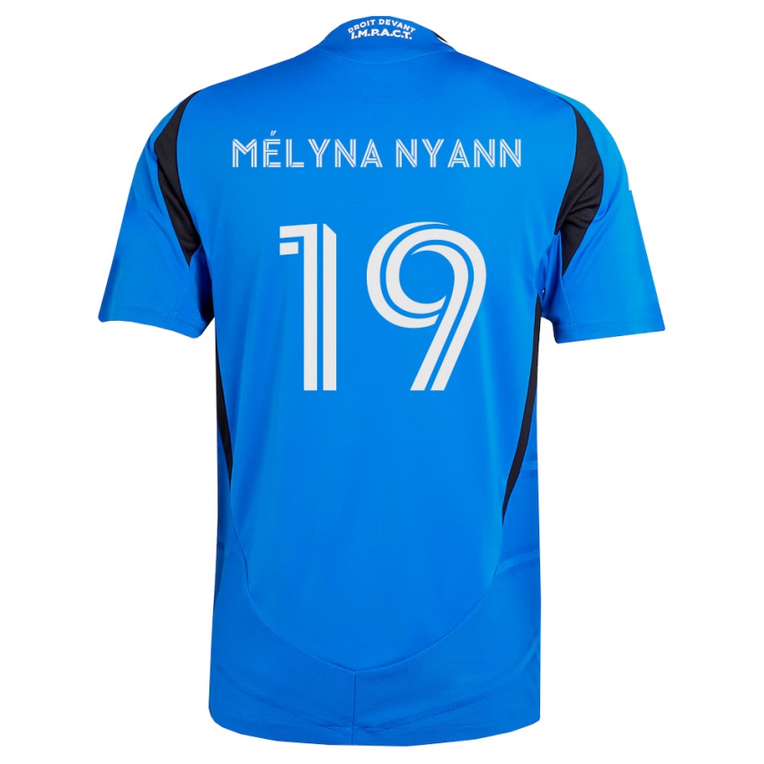 נשים Alexis Mélyna Nyann #19 כחול לבן שחור ג'רזי ביתית 2026/27 חולצה קצרה