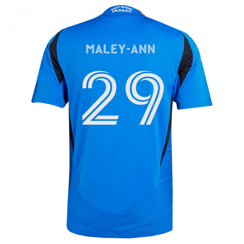 נשים Caron Maley-Ann #29 כחול לבן שחור ג'רזי ביתית 2026/27 חולצה קצרה