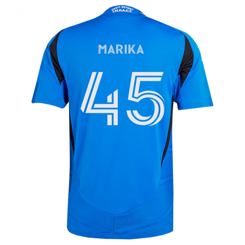 נשים Cregheur Marika #45 כחול לבן שחור ג'רזי ביתית 2026/27 חולצה קצרה