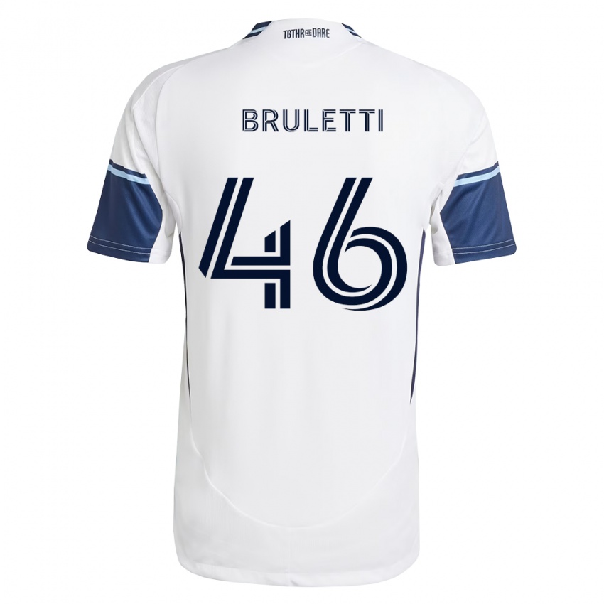 נשים Cristiano Bruletti #46 לבן כחול מלכותי ג'רזי ביתית 2026/27 חולצה קצרה