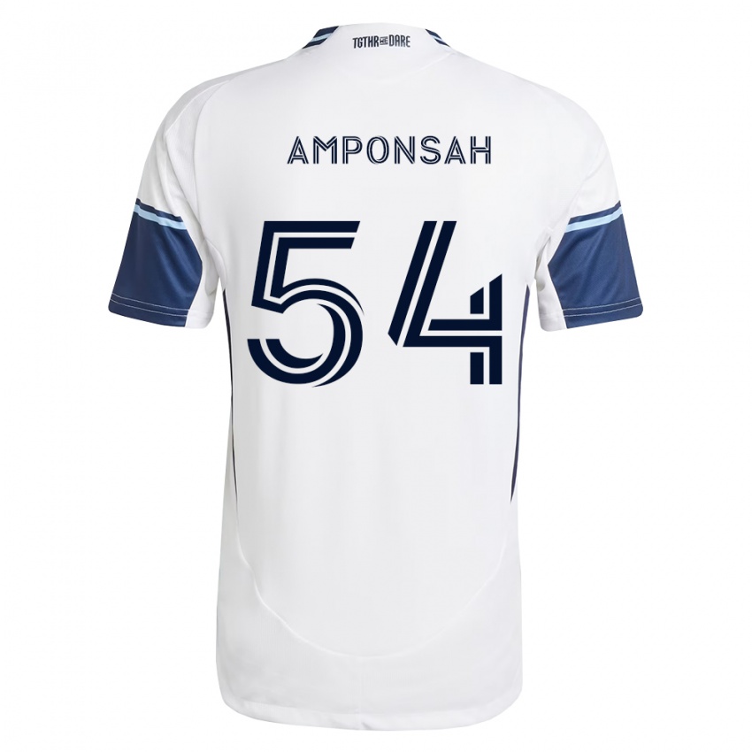נשים Prince Amponsah #54 לבן כחול מלכותי ג'רזי ביתית 2026/27 חולצה קצרה