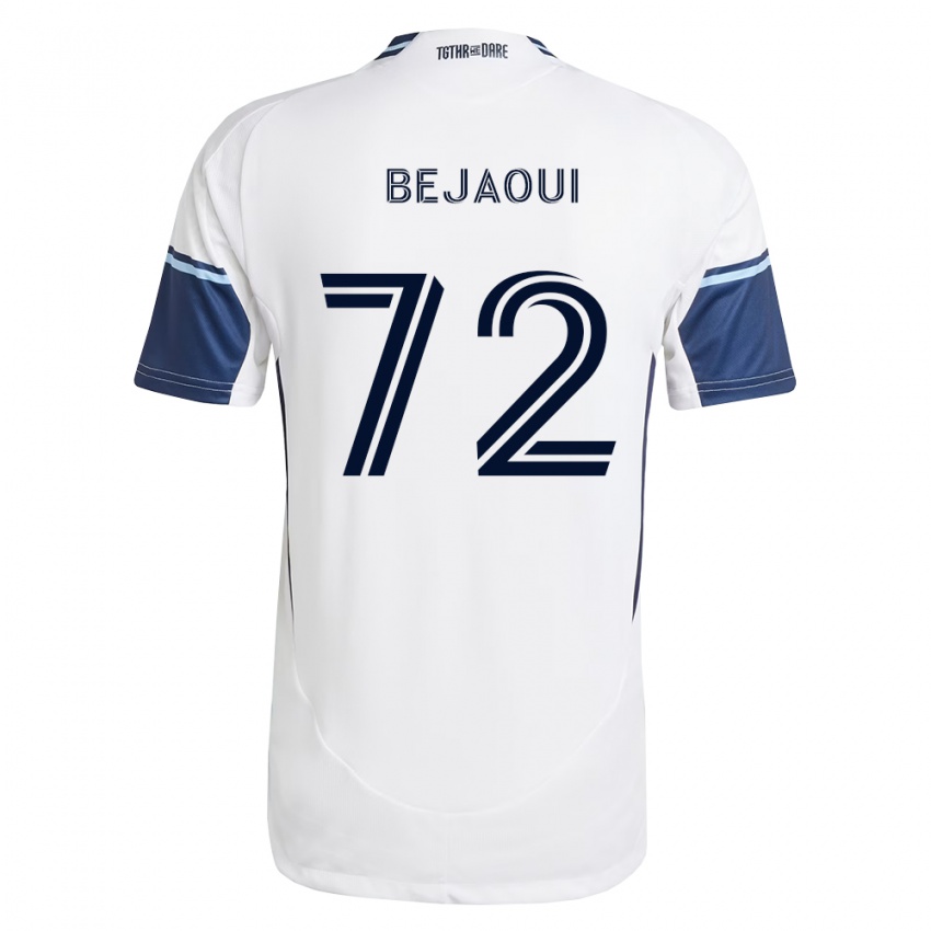 נשים Aiden Bejaoui #72 לבן כחול מלכותי ג'רזי ביתית 2026/27 חולצה קצרה
