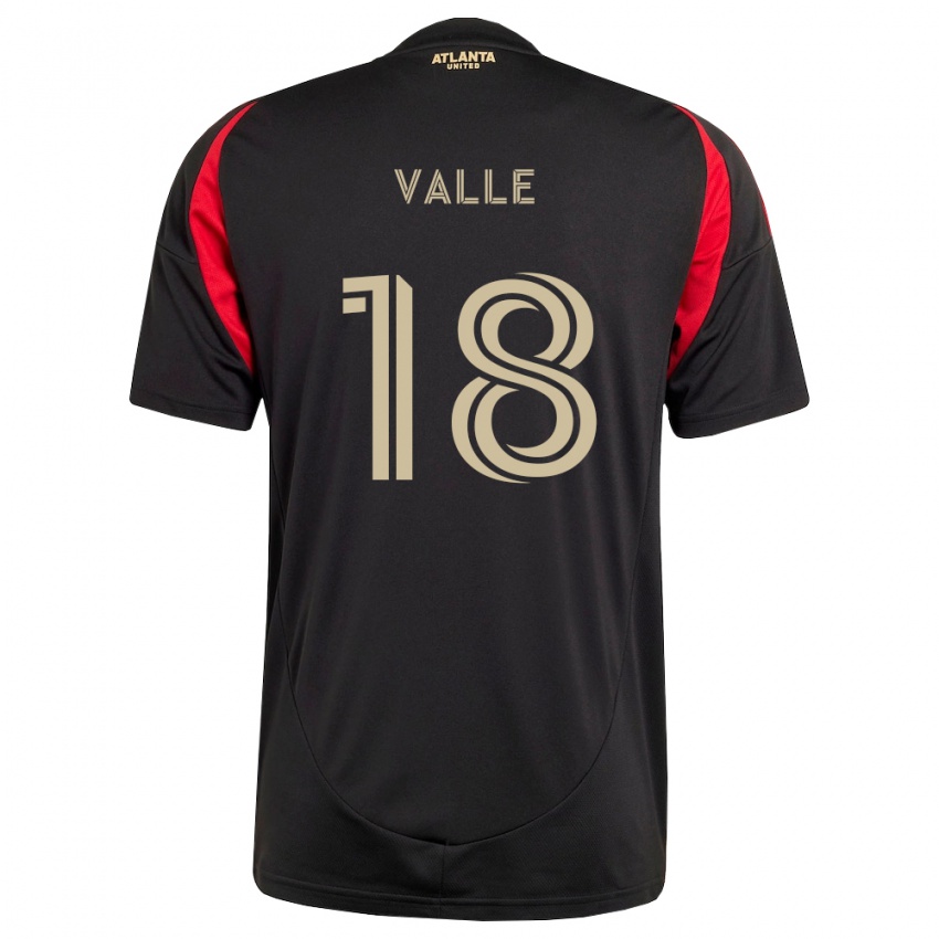 נשים Daniel Valle #18 שחור אדום ג'רזי ביתית 2026/27 חולצה קצרה