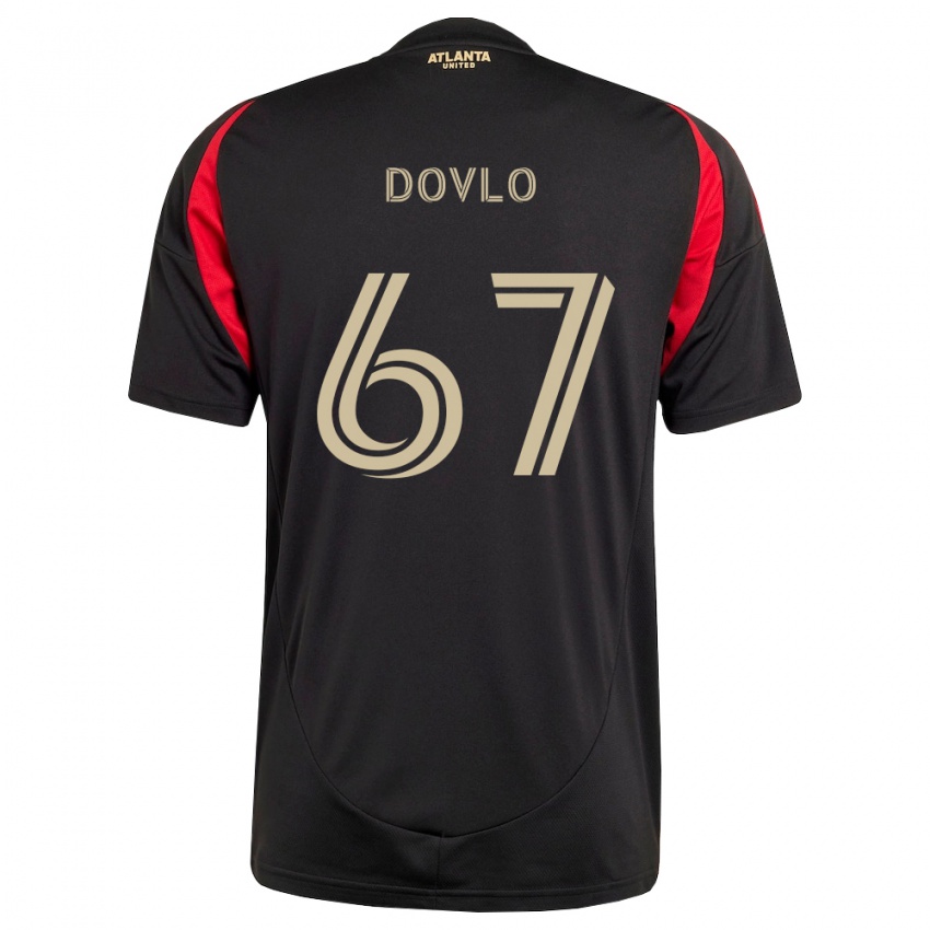 נשים Enzo Dovlo #67 שחור אדום ג'רזי ביתית 2026/27 חולצה קצרה