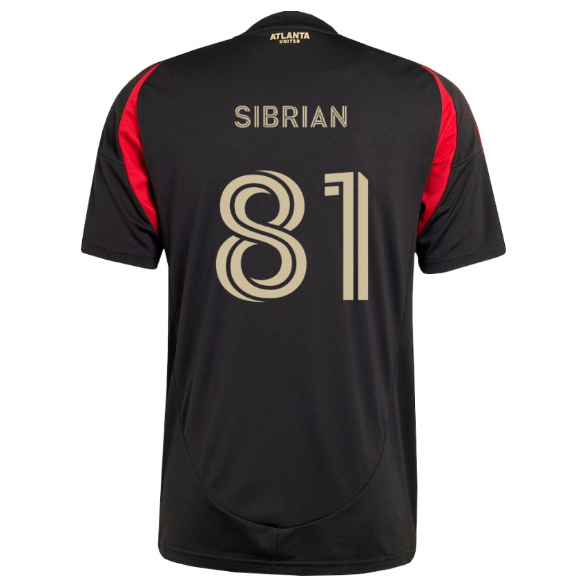 נשים David Sibrian #81 שחור אדום ג'רזי ביתית 2026/27 חולצה קצרה