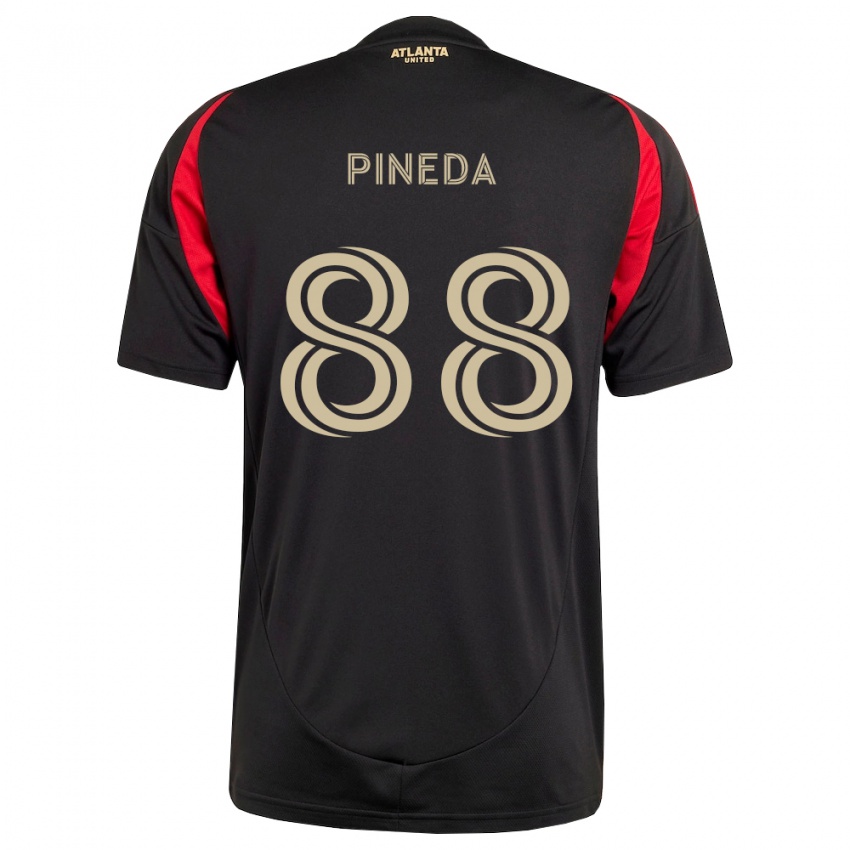 נשים Miguel Pineda #88 שחור אדום ג'רזי ביתית 2026/27 חולצה קצרה