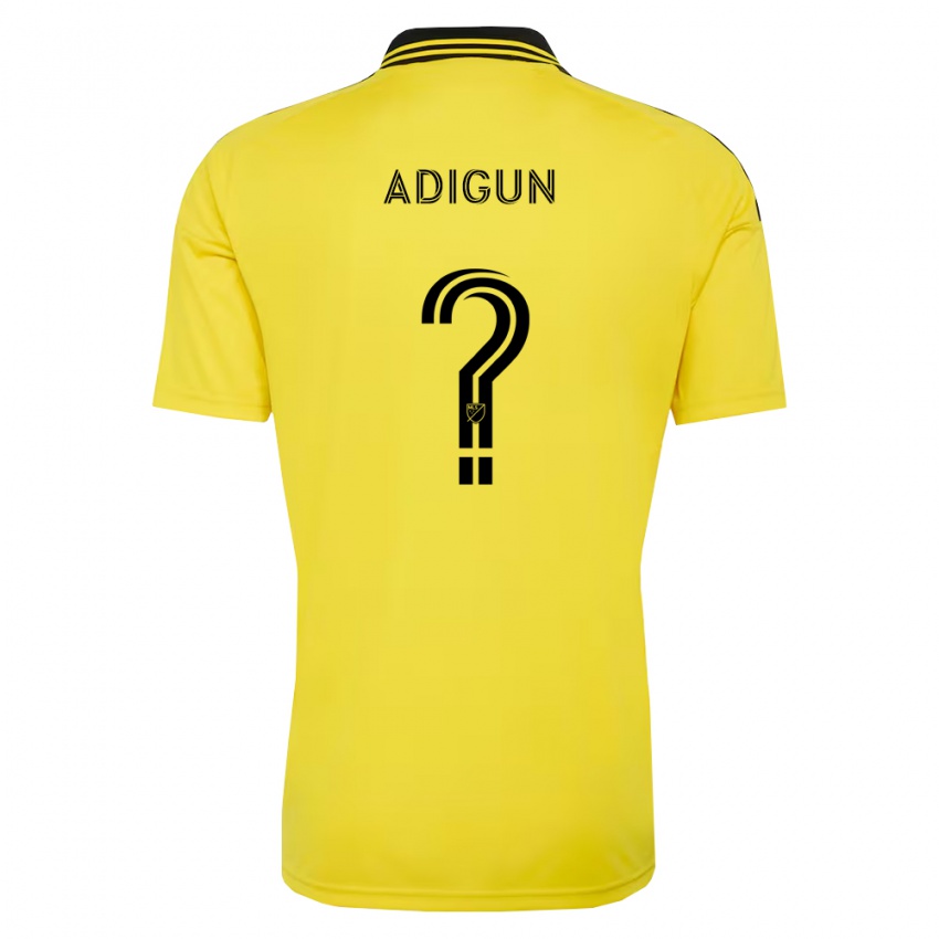 נשים Jd Adigun #0 צהוב שחור ג'רזי ביתית 2026/27 חולצה קצרה