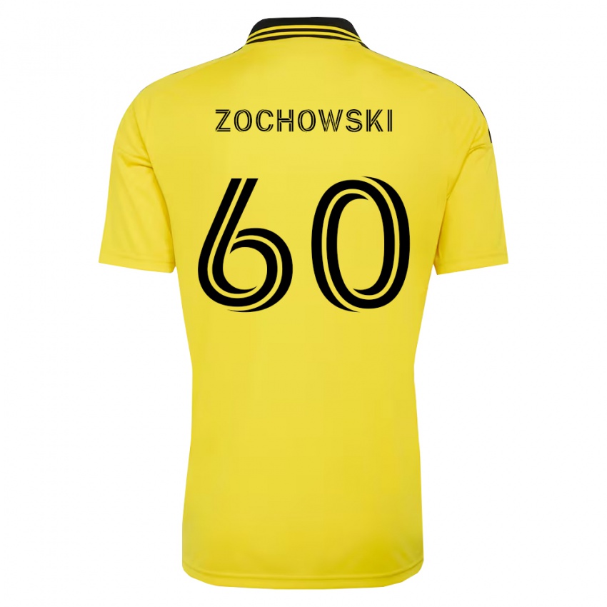 נשים Alex Zochowski #60 צהוב שחור ג'רזי ביתית 2026/27 חולצה קצרה