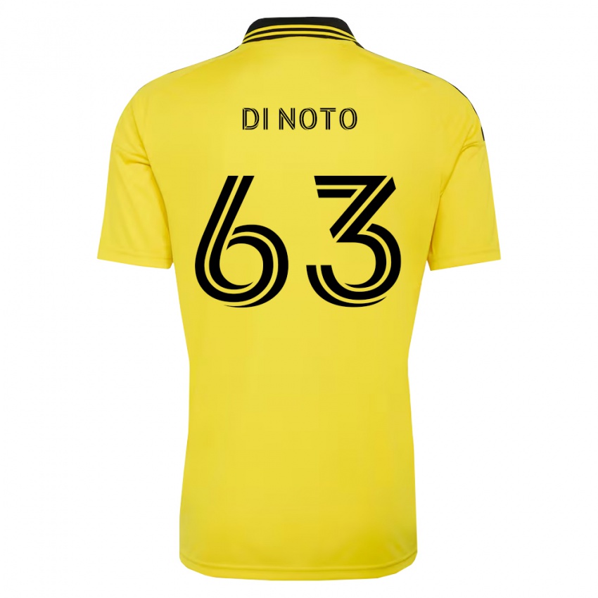 נשים Gianmarco Di Noto #63 צהוב שחור ג'רזי ביתית 2026/27 חולצה קצרה