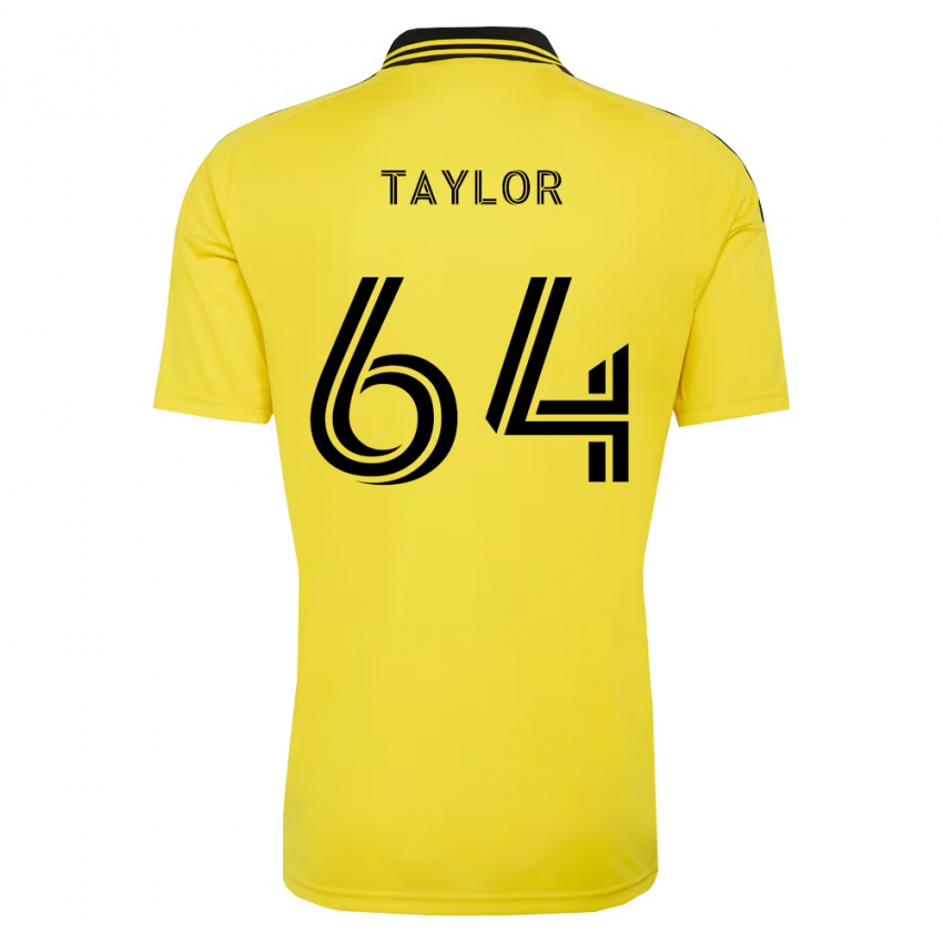 נשים Oneal Taylor #64 צהוב שחור ג'רזי ביתית 2026/27 חולצה קצרה