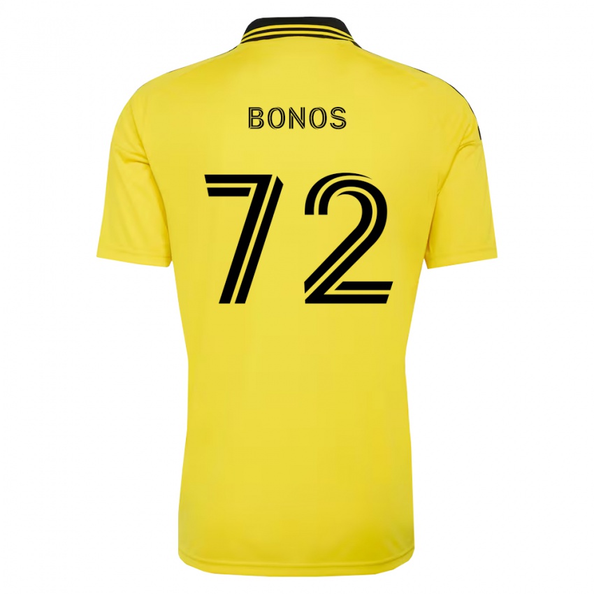 נשים Jackson Bonos #72 צהוב שחור ג'רזי ביתית 2026/27 חולצה קצרה