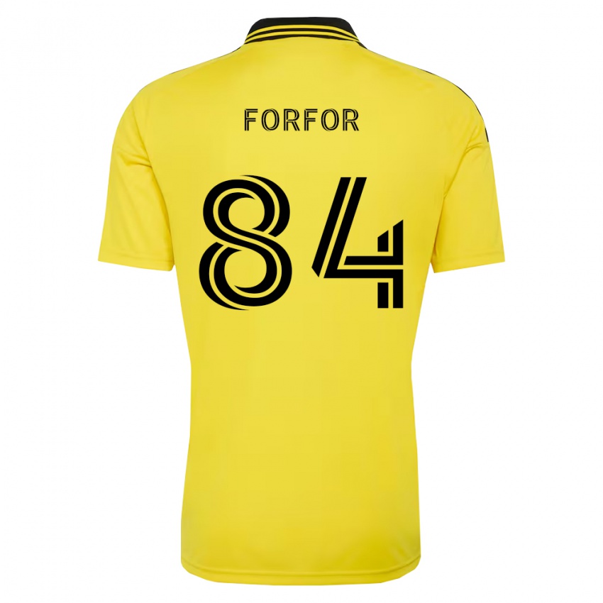 נשים Prince Forfor #84 צהוב שחור ג'רזי ביתית 2026/27 חולצה קצרה