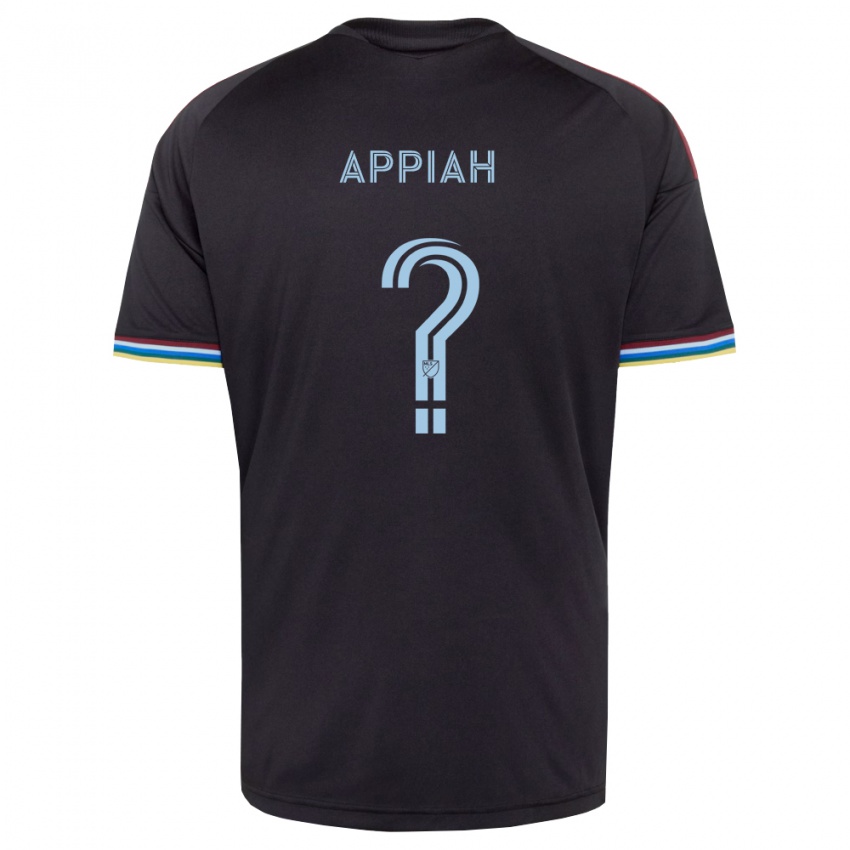 נשים Aiden Appiah #0 שחור כחול שמיים ג'רזי ביתית 2026/27 חולצה קצרה