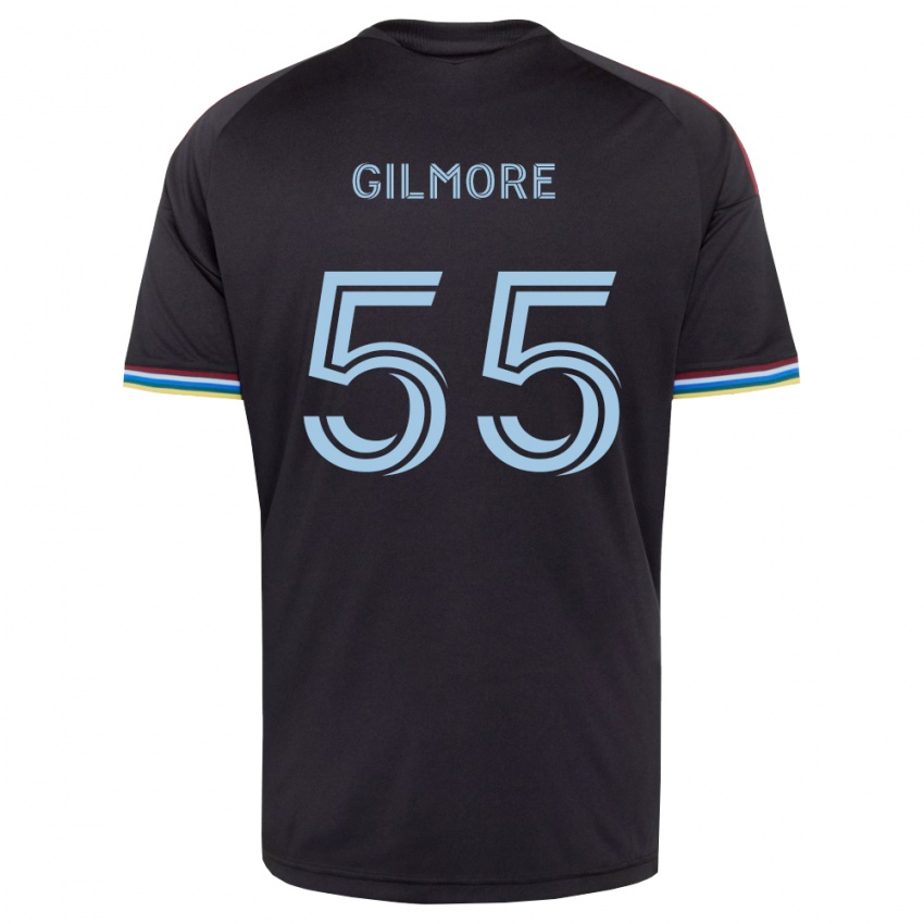 נשים Grant Gilmore #55 שחור כחול שמיים ג'רזי ביתית 2026/27 חולצה קצרה