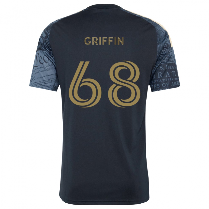 נשים Jordan Griffin #68 כחול צי חום ג'רזי ביתית 2026/27 חולצה קצרה