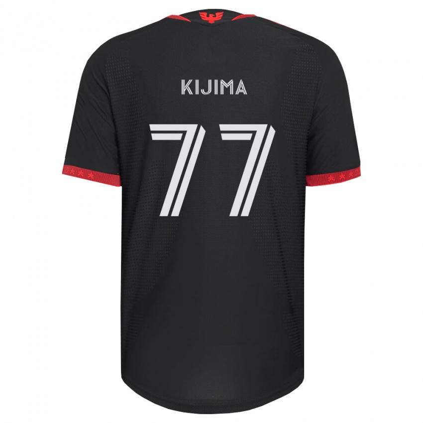 נשים Hosei Kijima #77 שחור לבן אדום ג'רזי ביתית 2026/27 חולצה קצרה