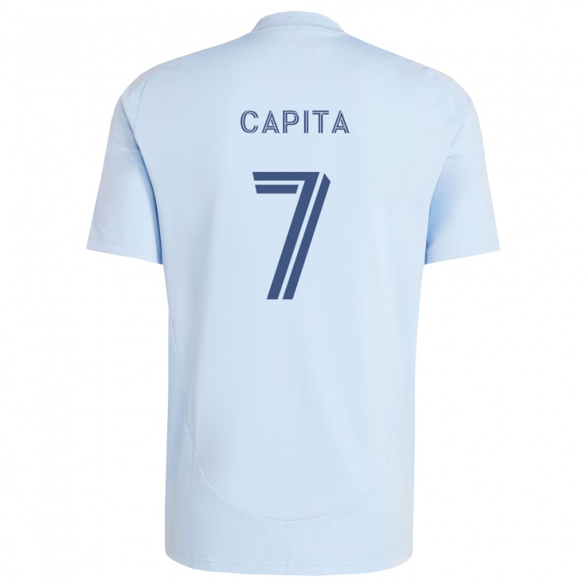 נשים Capita #7 כחול בהיר אפור בהיר ג'רזי ביתית 2026/27 חולצה קצרה