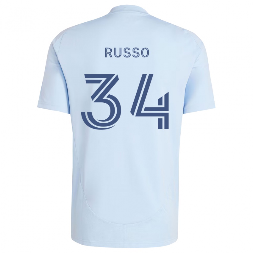 נשים Daniel Russo #34 כחול בהיר אפור בהיר ג'רזי ביתית 2026/27 חולצה קצרה