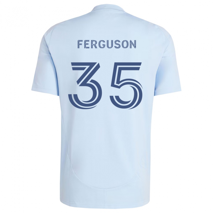 נשים Mitchell Ferguson #35 כחול בהיר אפור בהיר ג'רזי ביתית 2026/27 חולצה קצרה