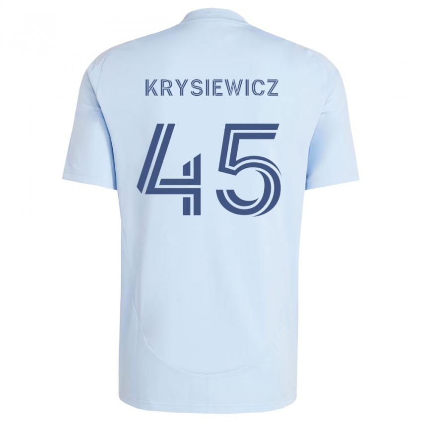 נשים Brady Krysiewicz #45 כחול בהיר אפור בהיר ג'רזי ביתית 2026/27 חולצה קצרה