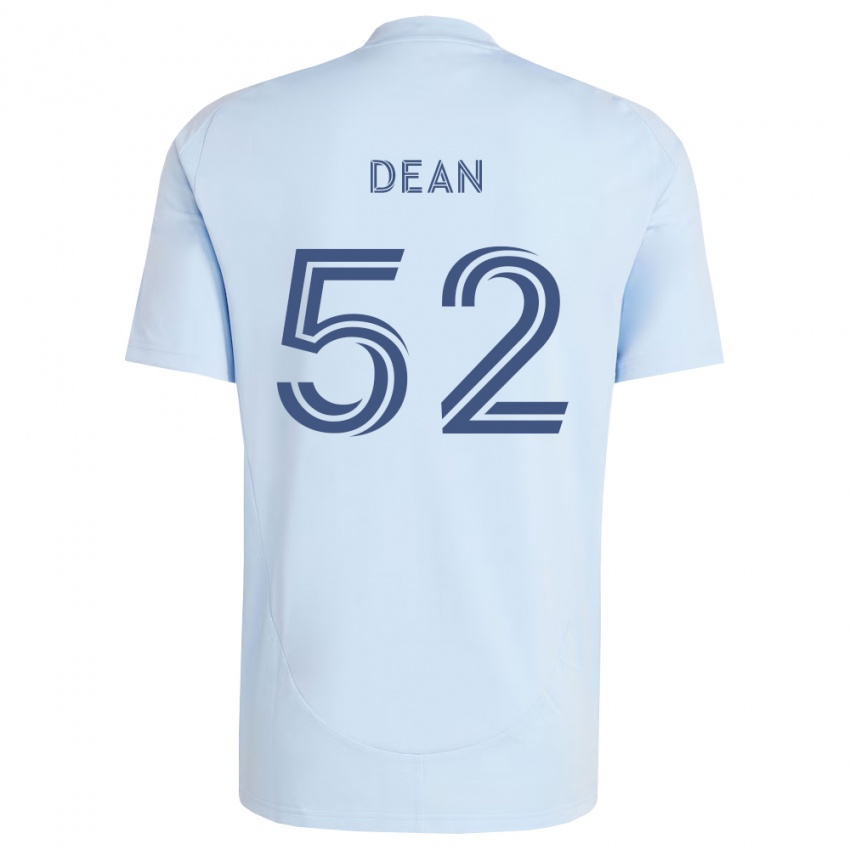 נשים Finn Dean #52 כחול בהיר אפור בהיר ג'רזי ביתית 2026/27 חולצה קצרה