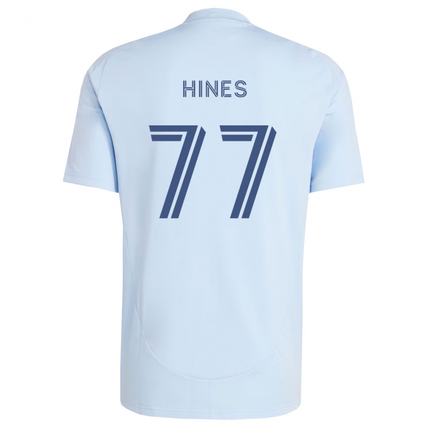 נשים Kashan Hines #77 כחול בהיר אפור בהיר ג'רזי ביתית 2026/27 חולצה קצרה