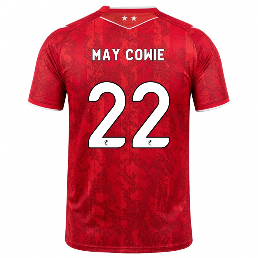 נשים Ellie May Cowie #22 אדום לבן ג'רזי ביתית 2026/27 חולצה קצרה
