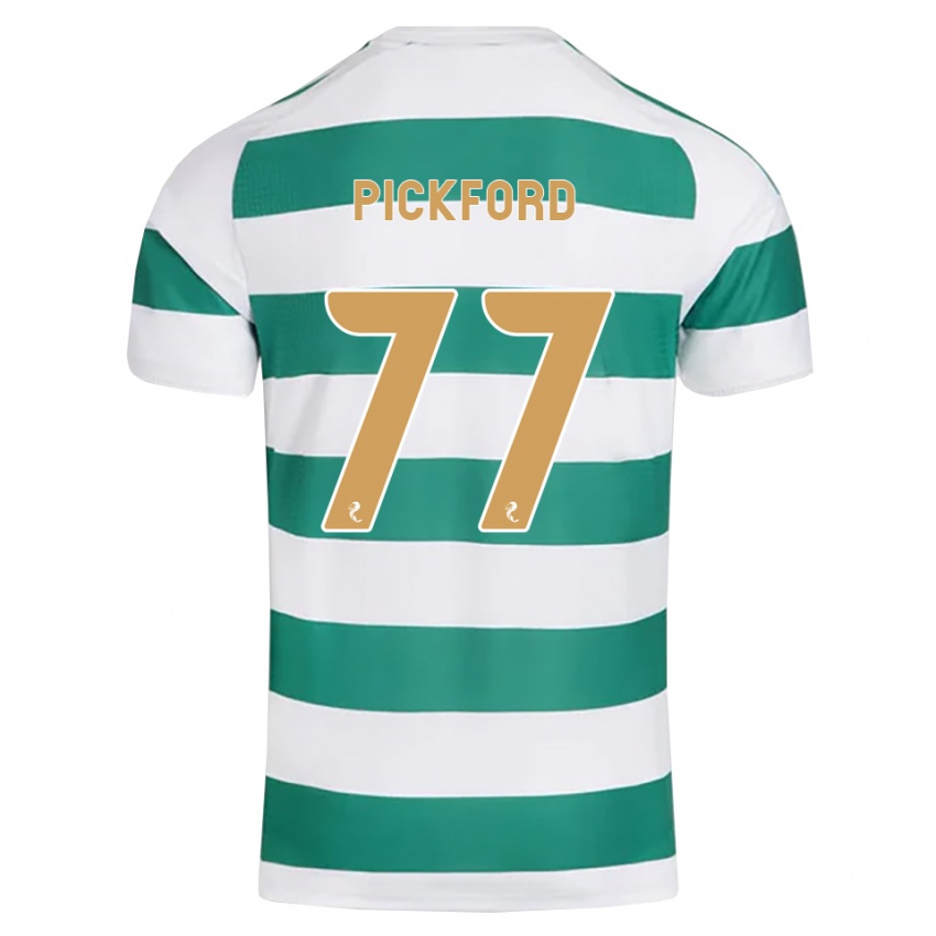 נשים Tom Pickford #77 ציאן כהה לבן ג'רזי ביתית 2026/27 חולצה קצרה