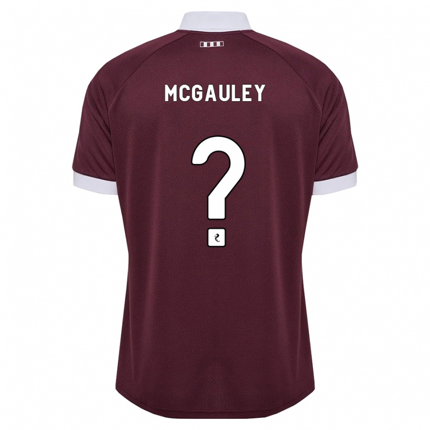 נשים Carson Mcgauley #0 בורגונדי לבן ג'רזי ביתית 2026/27 חולצה קצרה
