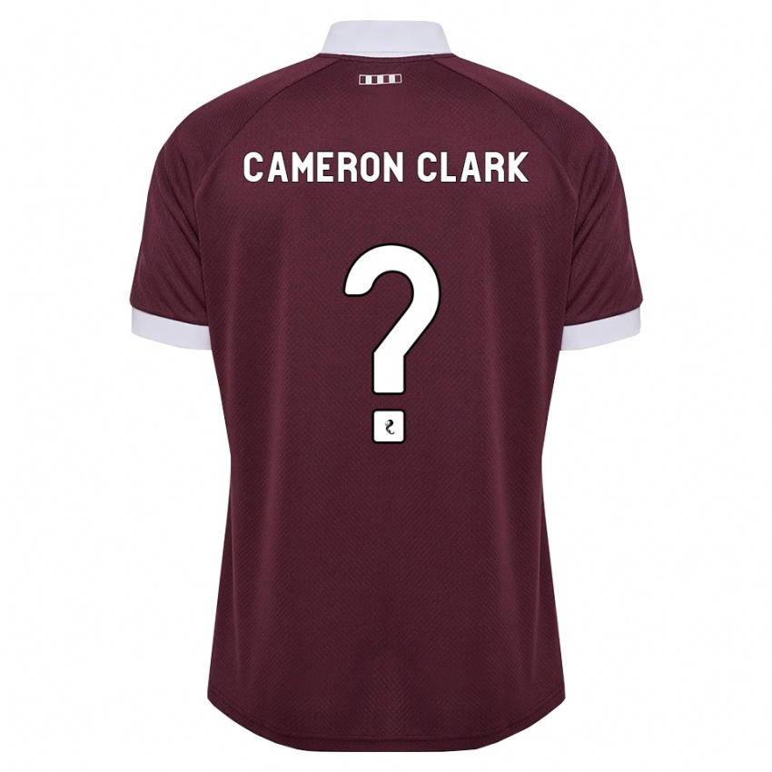נשים Cameron Clark #0 בורגונדי לבן ג'רזי ביתית 2026/27 חולצה קצרה