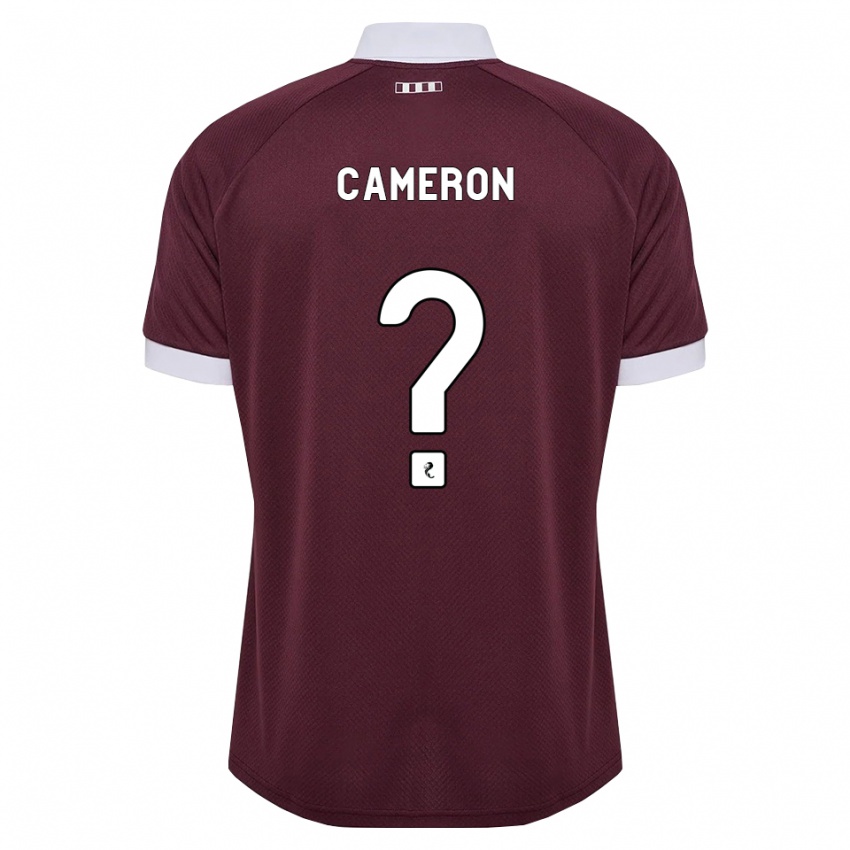 נשים Ruaridh Cameron #0 בורגונדי לבן ג'רזי ביתית 2026/27 חולצה קצרה