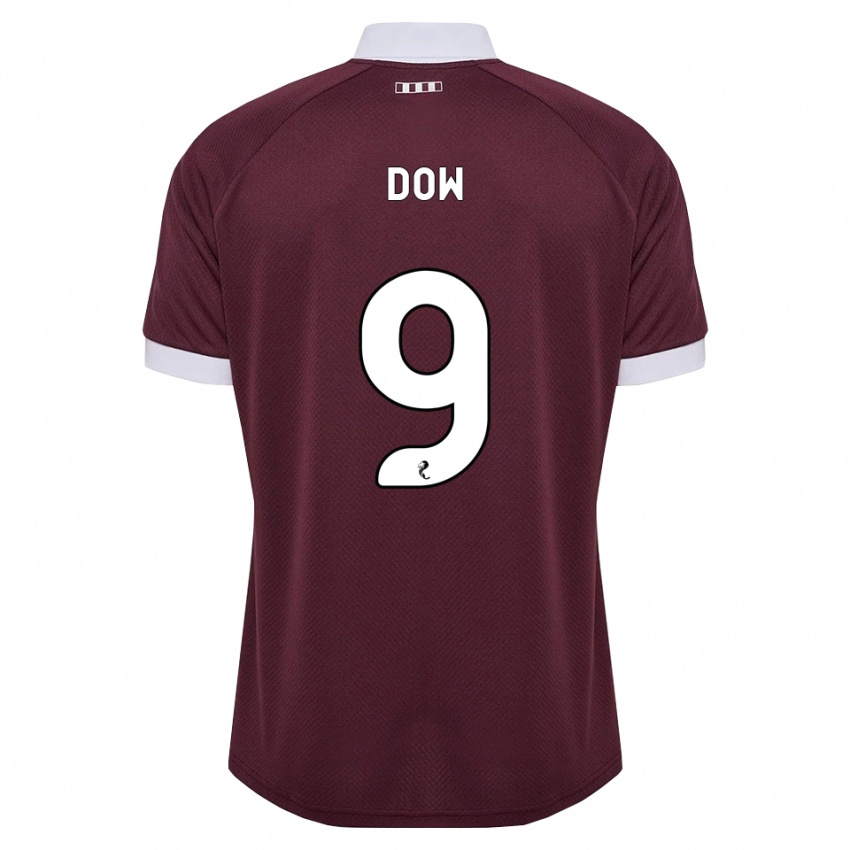 נשים Connor Dow #9 בורגונדי לבן ג'רזי ביתית 2026/27 חולצה קצרה