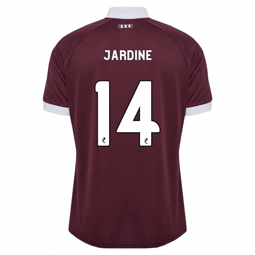 נשים Kayla Jardine #14 בורגונדי לבן ג'רזי ביתית 2026/27 חולצה קצרה