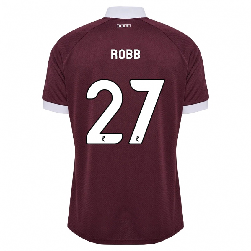 נשים Callen Robb #27 בורגונדי לבן ג'רזי ביתית 2026/27 חולצה קצרה