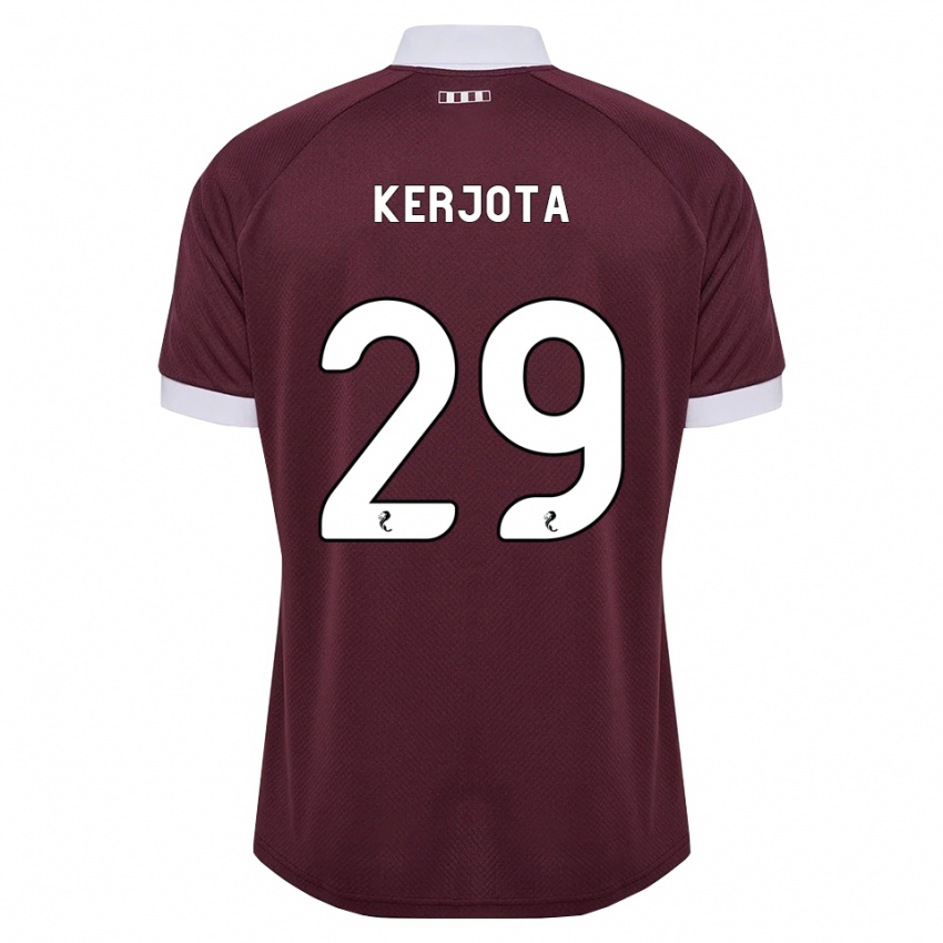 נשים Sabah Kerjota #29 בורגונדי לבן ג'רזי ביתית 2026/27 חולצה קצרה נשים Sabah Kerjota #29 בורגונדי לבן ג'רזי ביתית 2026/27 חולצה קצרה
