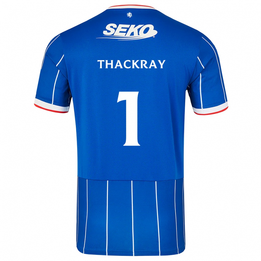 נשים Greig Thackray #1 אדום כחול לבן ג'רזי ביתית 2026/27 חולצה קצרה