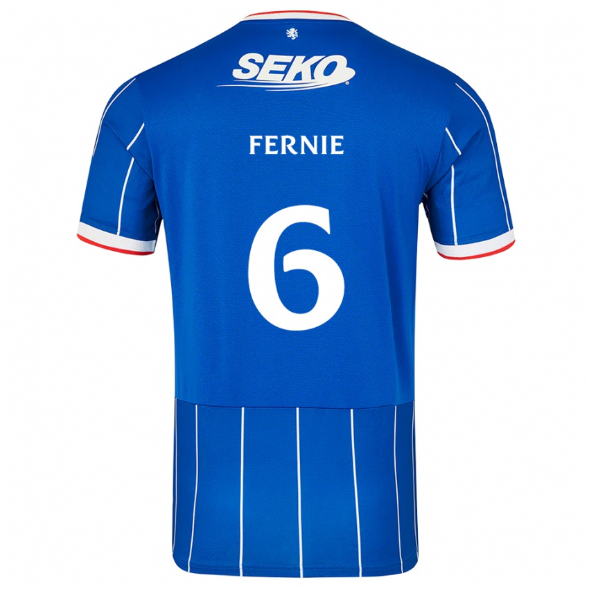 נשים Cameron Fernie #6 אדום כחול לבן ג'רזי ביתית 2026/27 חולצה קצרה