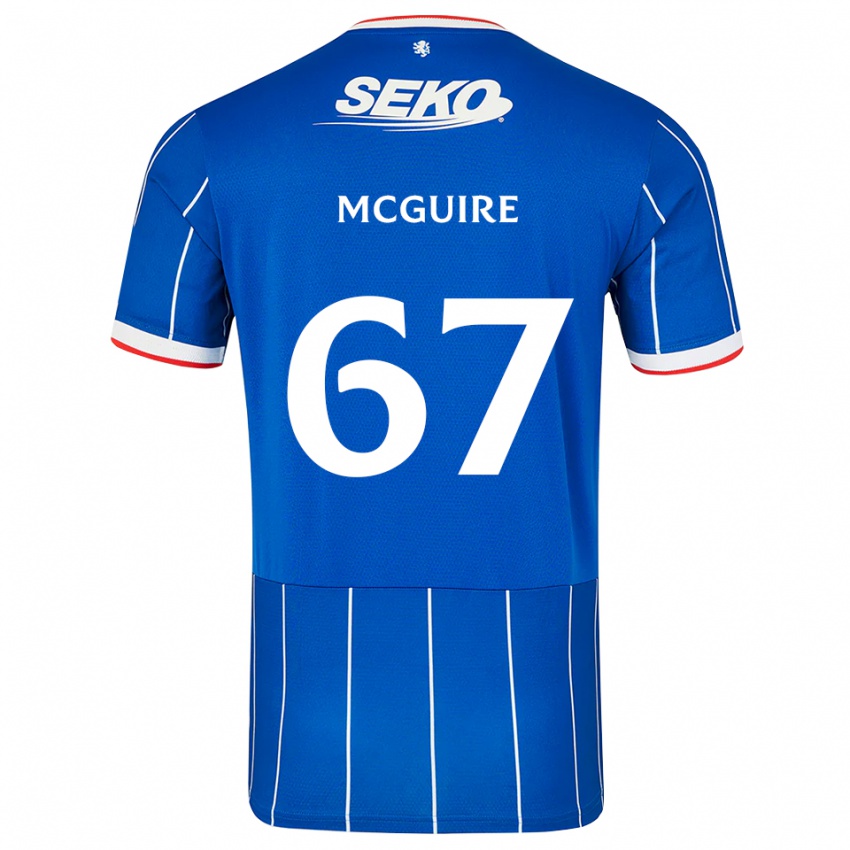 נשים Rydnn Mcguire #67 אדום כחול לבן ג'רזי ביתית 2026/27 חולצה קצרה