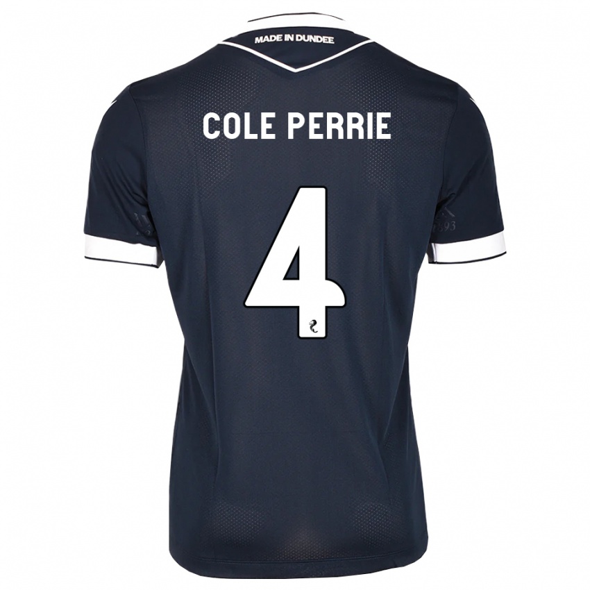 נשים Cole Perrie #4 כחול חצות לבן ג'רזי ביתית 2026/27 חולצה קצרה