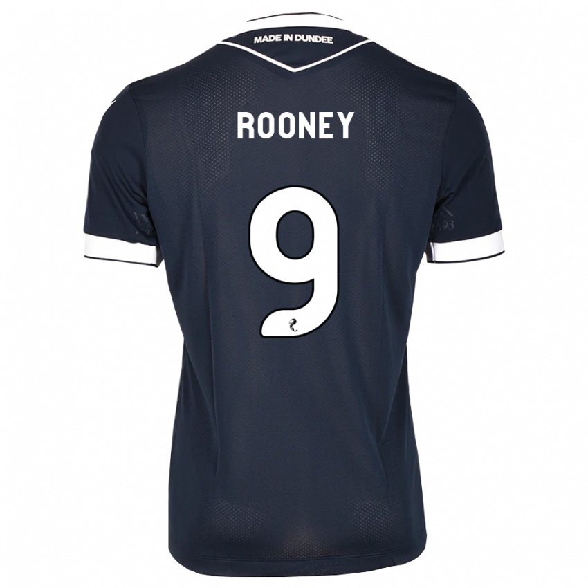 נשים Chris Rooney #9 כחול חצות לבן ג'רזי ביתית 2026/27 חולצה קצרה