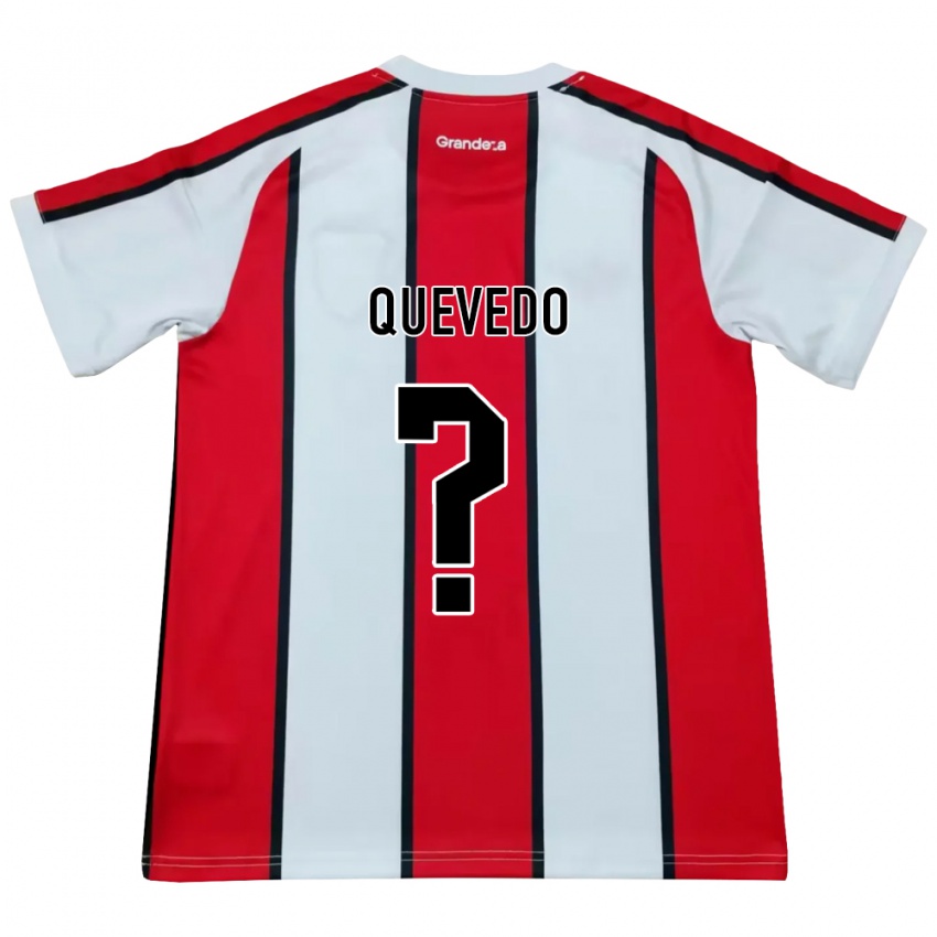נשים Emiliano Quevedo #0 לבן אדום שחור הרחק ג'רזי 2026/27 חולצה קצרה