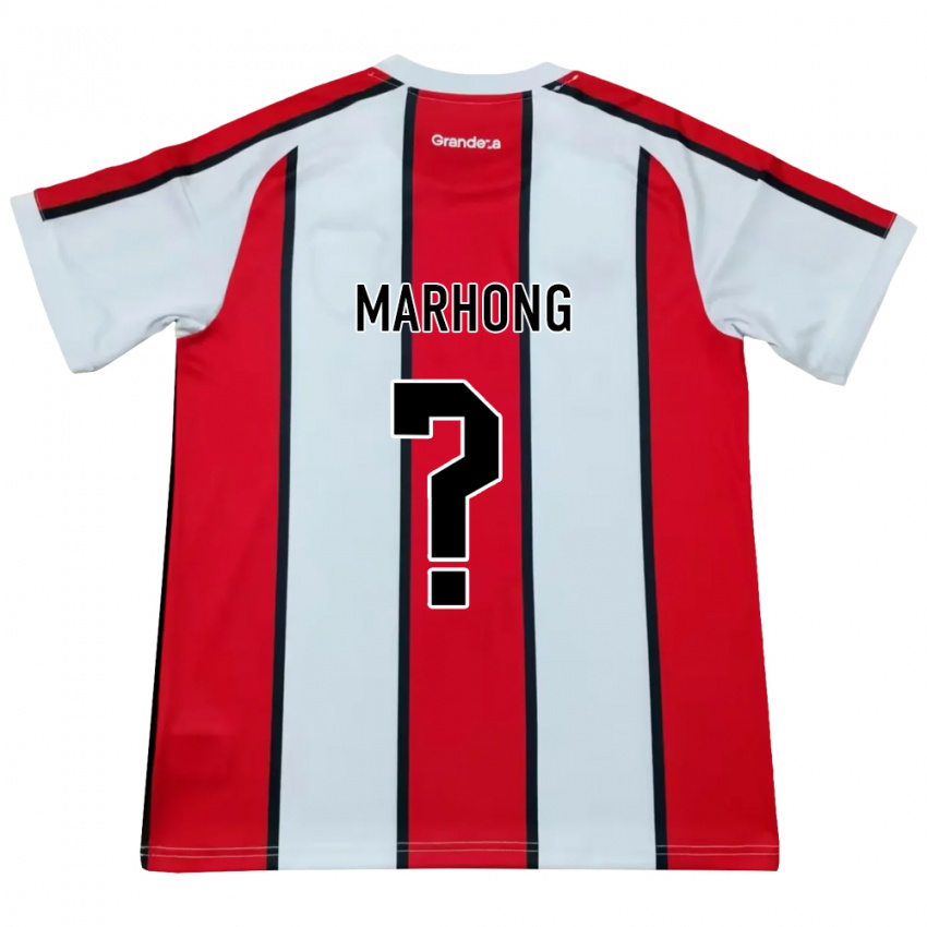 נשים Dionte Marhong #0 לבן אדום שחור הרחק ג'רזי 2026/27 חולצה קצרה