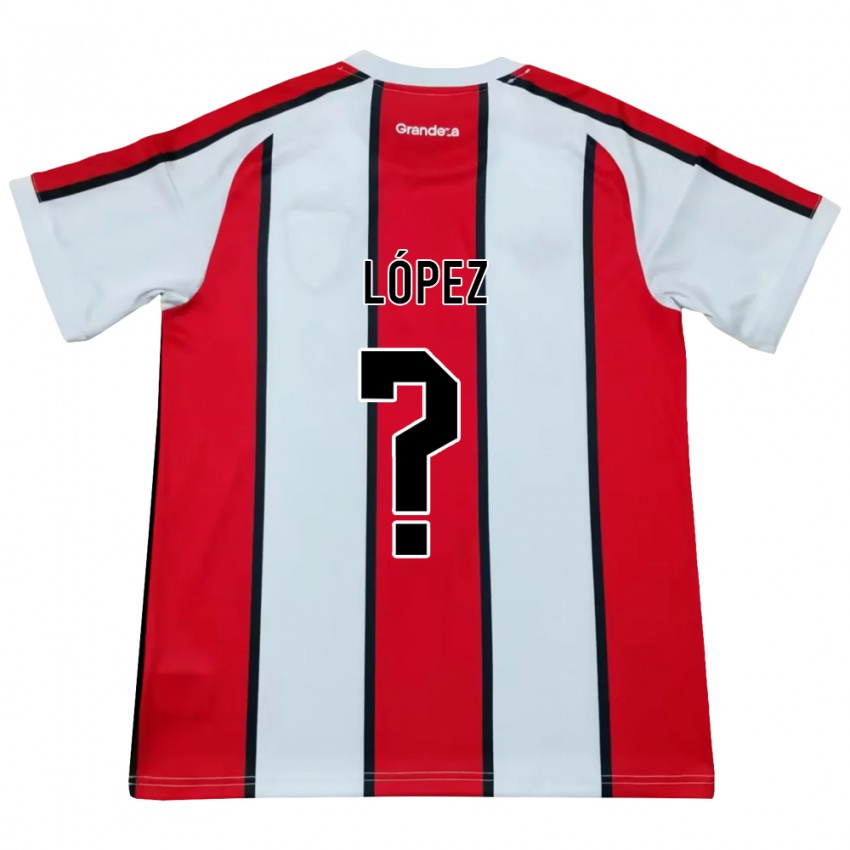 נשים Felipe López #0 לבן אדום שחור הרחק ג'רזי 2026/27 חולצה קצרה