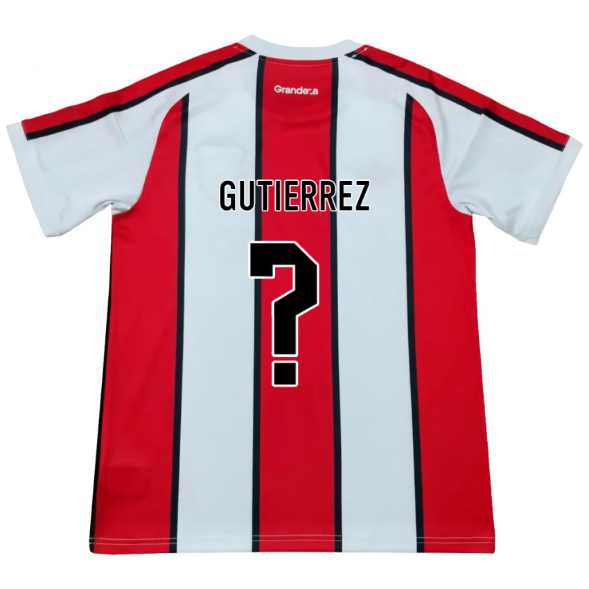 נשים Thomas Gutierrez #0 לבן אדום שחור הרחק ג'רזי 2026/27 חולצה קצרה