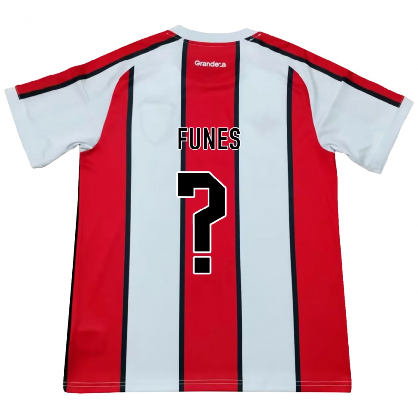 נשים Uriel Funes #0 לבן אדום שחור הרחק ג'רזי 2026/27 חולצה קצרה