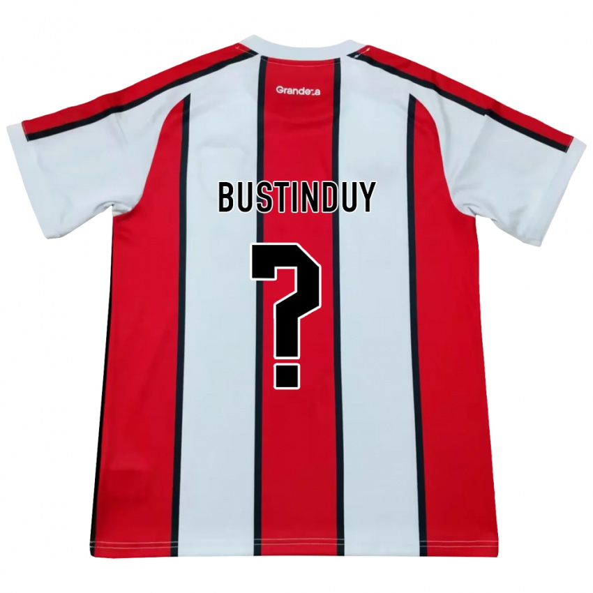 נשים Agustín Bustinduy #0 לבן אדום שחור הרחק ג'רזי 2026/27 חולצה קצרה