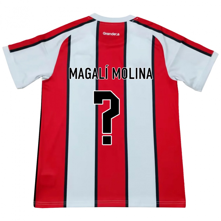 נשים Celena Magalí Molina #0 לבן אדום שחור הרחק ג'רזי 2026/27 חולצה קצרה