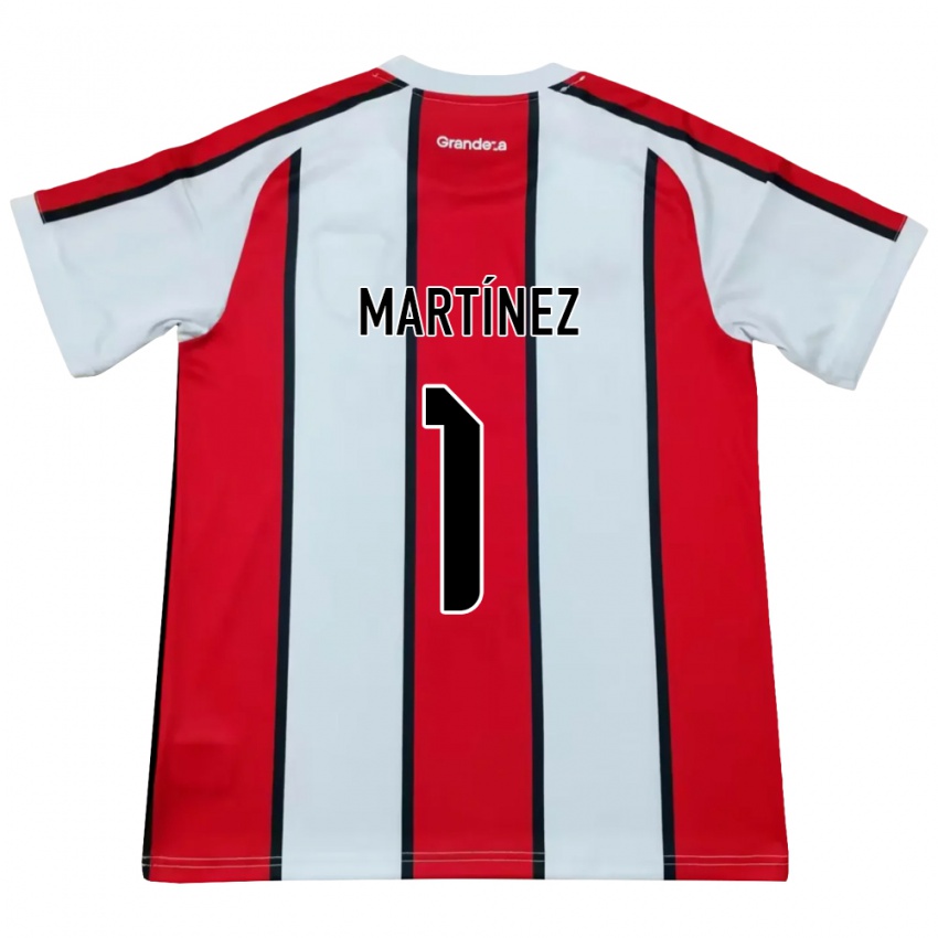 נשים Dylan Martínez #1 לבן אדום שחור הרחק ג'רזי 2026/27 חולצה קצרה